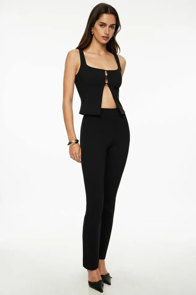 Dynamite Pants Women Straight Leg Pants Black