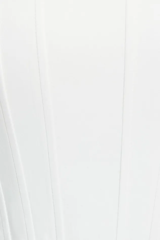 Dynamite Tops Women Julia Satin Corset Top White