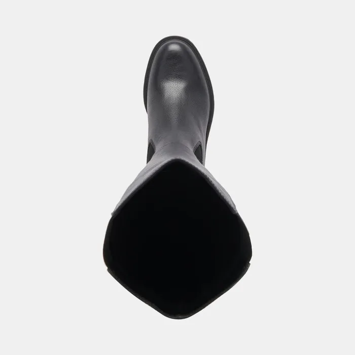 Eamon H2O Wide Calf Boots Black Leather Women Dolce Vita Boots and Booties