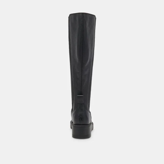 Eamon H2O Wide Calf Boots Black Leather Women Dolce Vita Boots and Booties