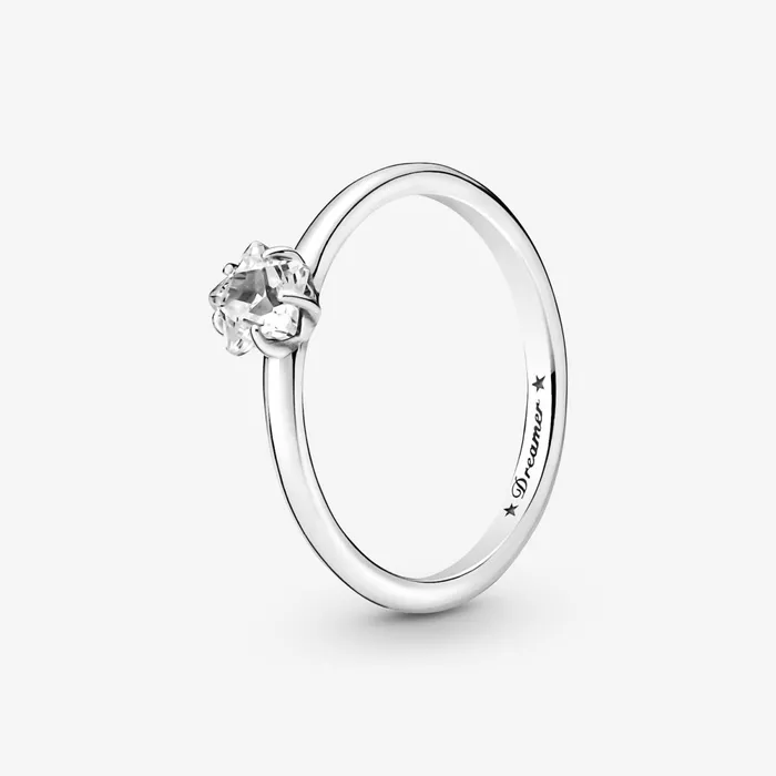 Engagement Rings Women Pandora Celestial Sparkling Star Solitaire Ring