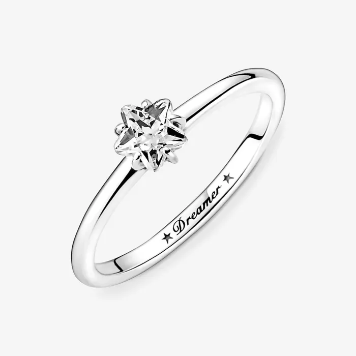 Engagement Rings Women Pandora Celestial Sparkling Star Solitaire Ring