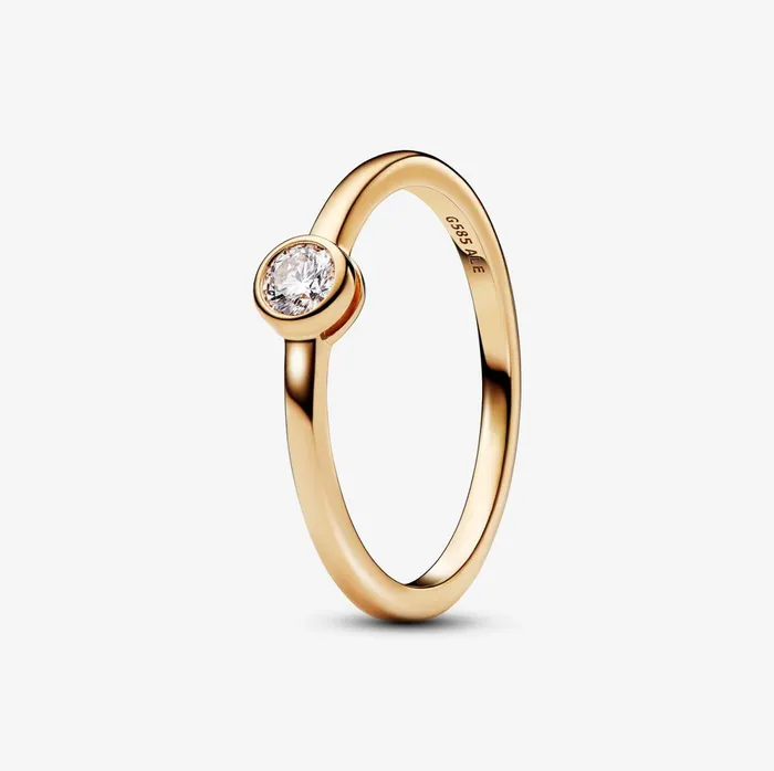 Engagement Rings Women Pandora Online Era Bezel 14k Gold Labgrown Diamond Ring Gold