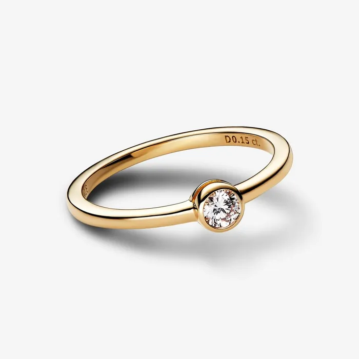 Engagement Rings Women Pandora Online Era Bezel 14k Gold Labgrown Diamond Ring Gold