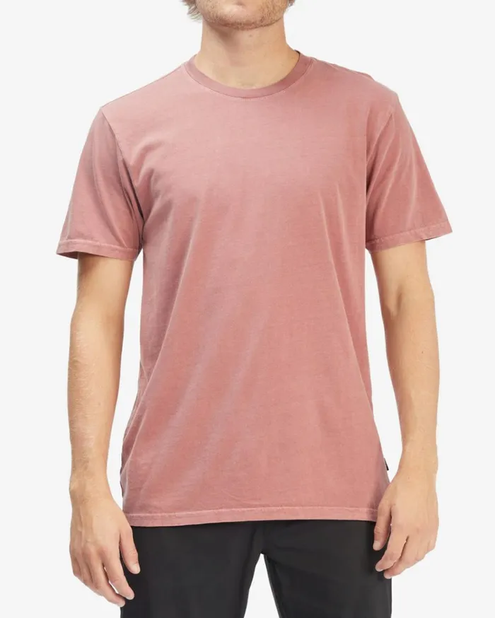 Essential Wave Washed Short Sleeve TShirt Faded Rose Men Billabong TShirts