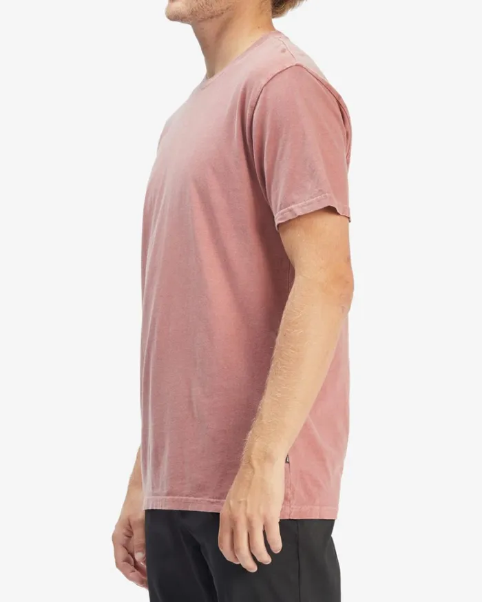 Essential Wave Washed Short Sleeve TShirt Faded Rose Men Billabong TShirts