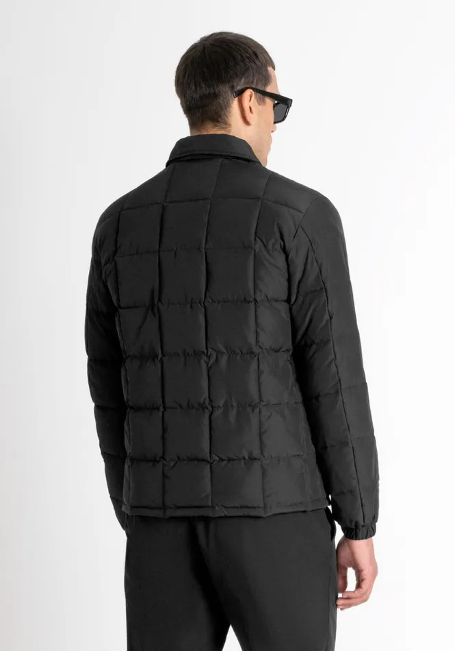 Field Jackets And Coats Men Antony Morato Regular Fit Jacket In Technical Fabric With Dupont Sorona Synthetic Padding Black