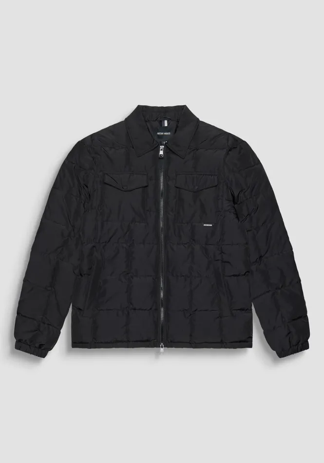 Field Jackets And Coats Men Antony Morato Regular Fit Jacket In Technical Fabric With Dupont Sorona Synthetic Padding Black