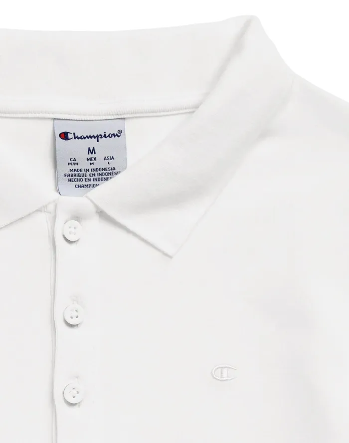 Fitted Polo C Logo White Women Champion TShirts and Tops