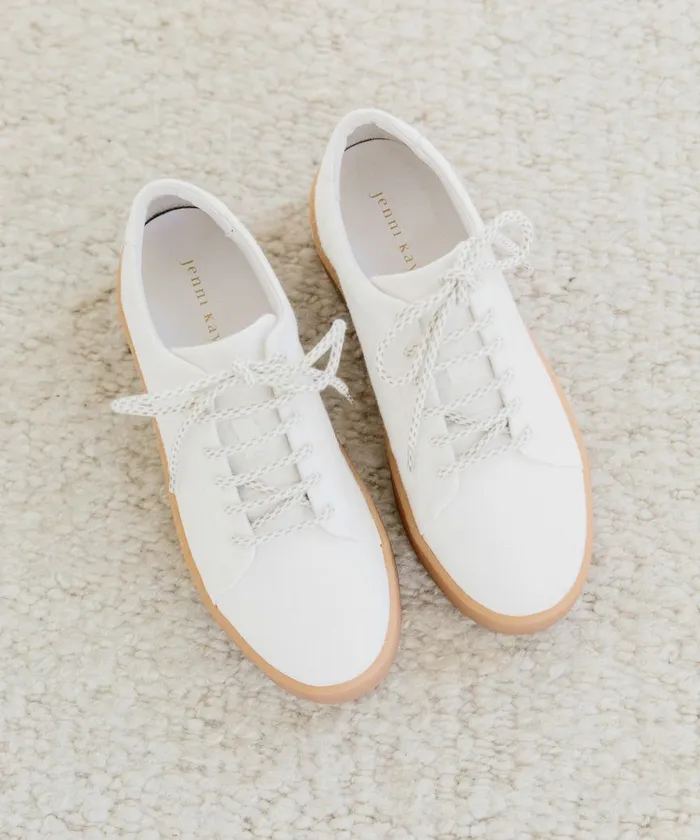 Flats and Loafers Women Jenni Kayne Canvas Skater Sneaker Cream