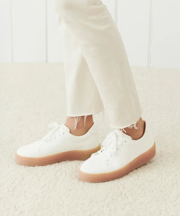 Flats and Loafers Women Jenni Kayne Canvas Skater Sneaker Cream