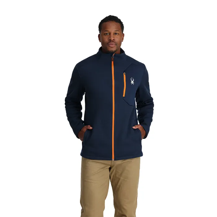 Fleece Mens Spyder Bandit Full Zip 8211 True Navy