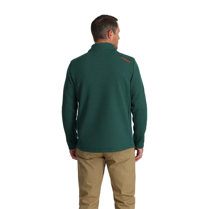 Fleece Mens Spyder Bandit Half Zip 8211 Cypress Green