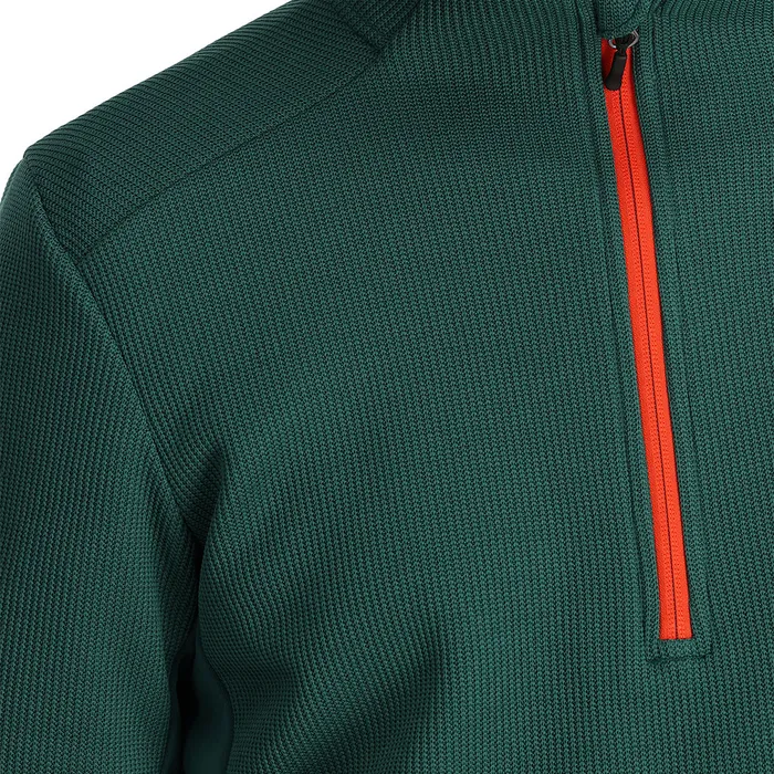 Fleece Mens Spyder Bandit Half Zip 8211 Cypress Green