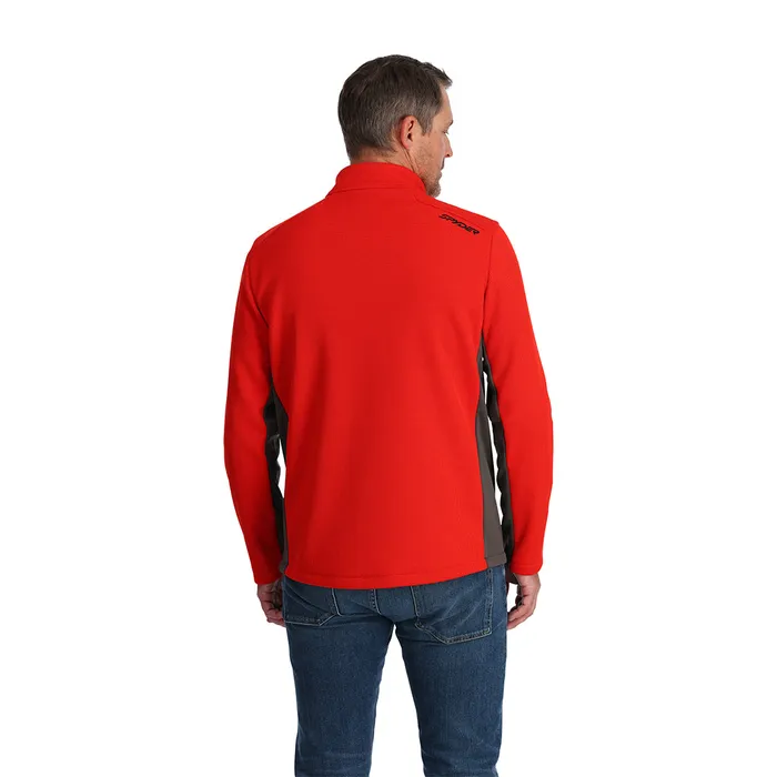 Fleece Mens Spyder Bandit Half Zip 8211 Volcano