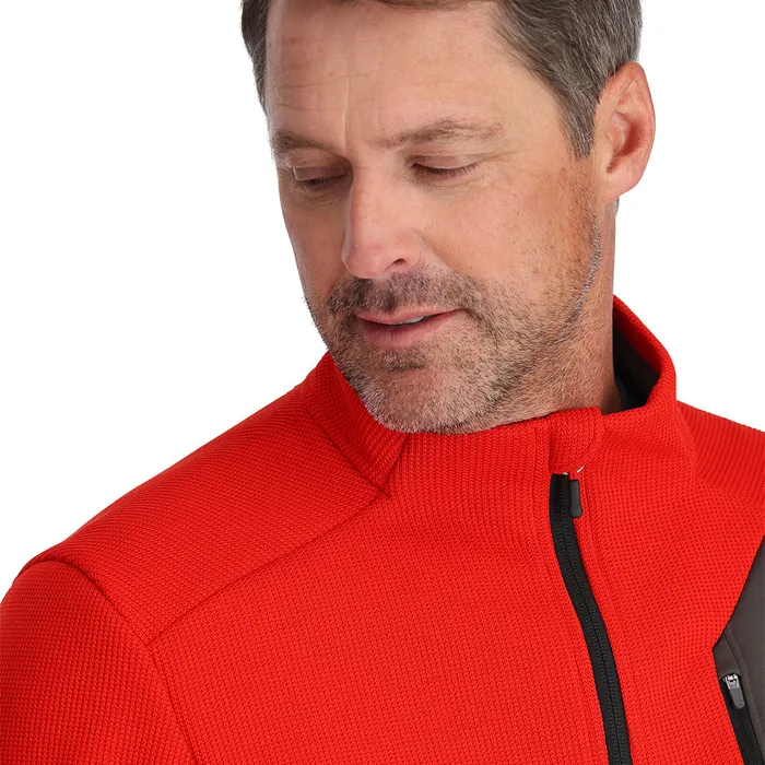 Fleece Mens Spyder Bandit Half Zip 8211 Volcano
