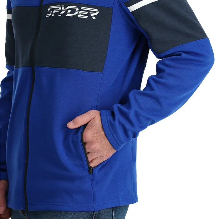 Fleece Mens Spyder Speed Fleece Full Zip 8211 Electric Blue