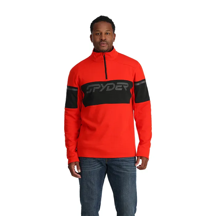 Fleece Mens Spyder Speed Fleece Half Zip 8211 Volcano