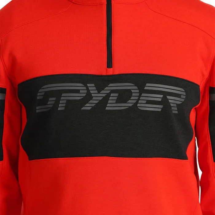 Fleece Mens Spyder Speed Fleece Half Zip 8211 Volcano