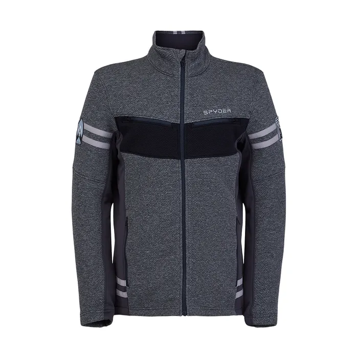 Fleece Mens Spyder Wengen Full Zip 8211 Ebony 2021