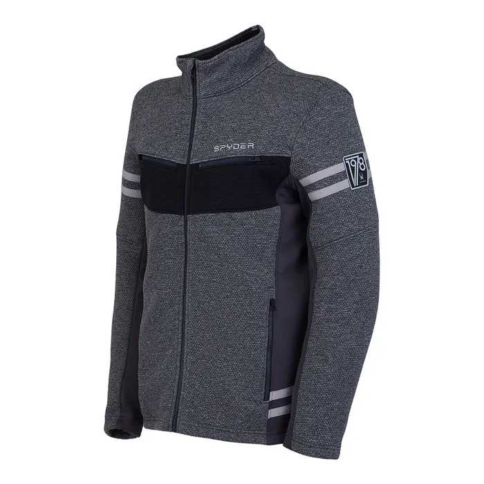 Fleece Mens Spyder Wengen Full Zip 8211 Ebony 2021
