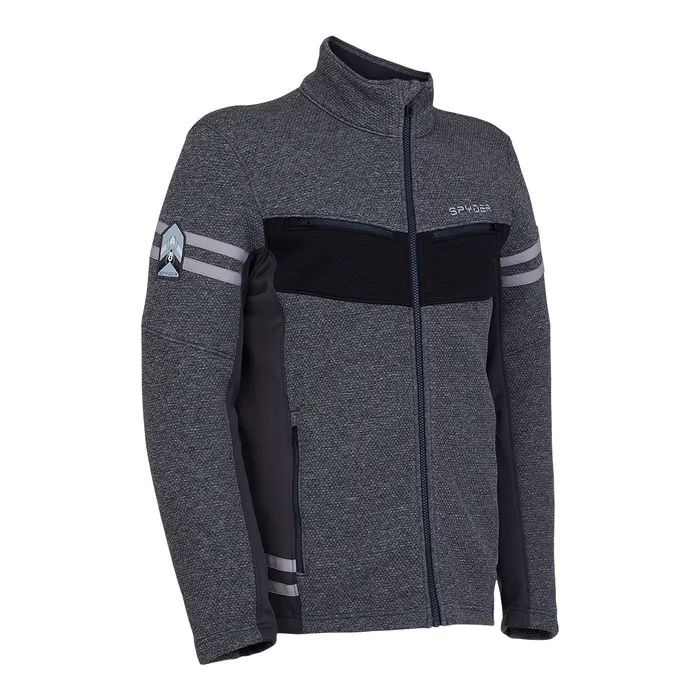 Fleece Mens Spyder Wengen Full Zip 8211 Ebony 2021