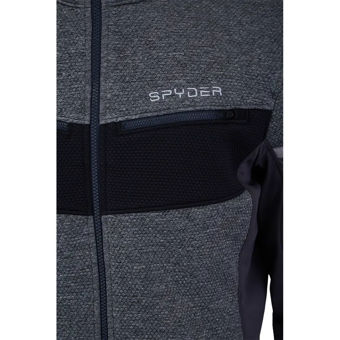 Fleece Mens Spyder Wengen Full Zip 8211 Ebony 2021