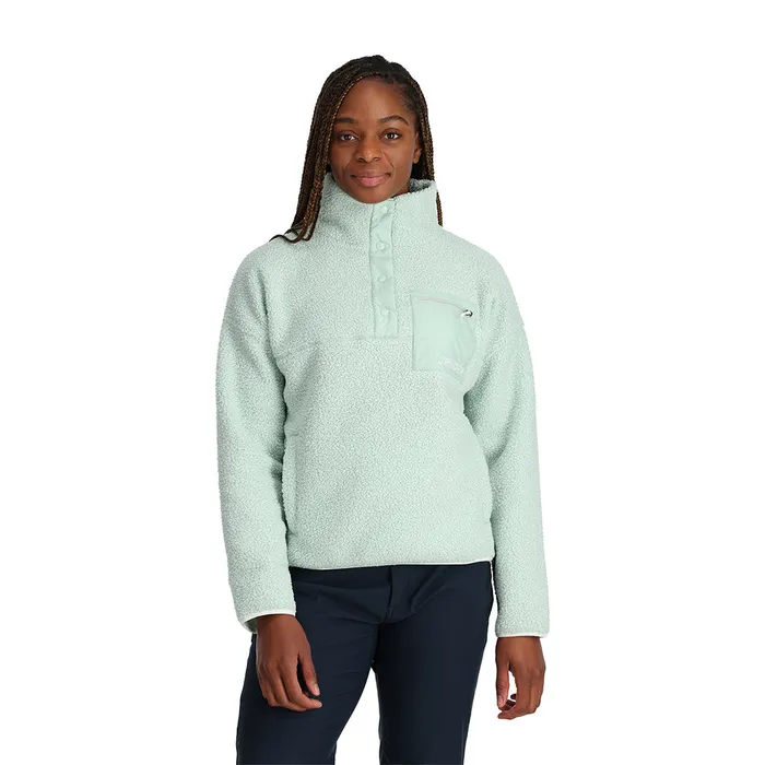Fleece Womens Spyder Cloud Pullover 8211 Wintergreen