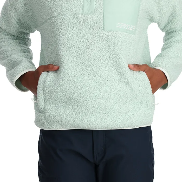 Fleece Womens Spyder Cloud Pullover 8211 Wintergreen