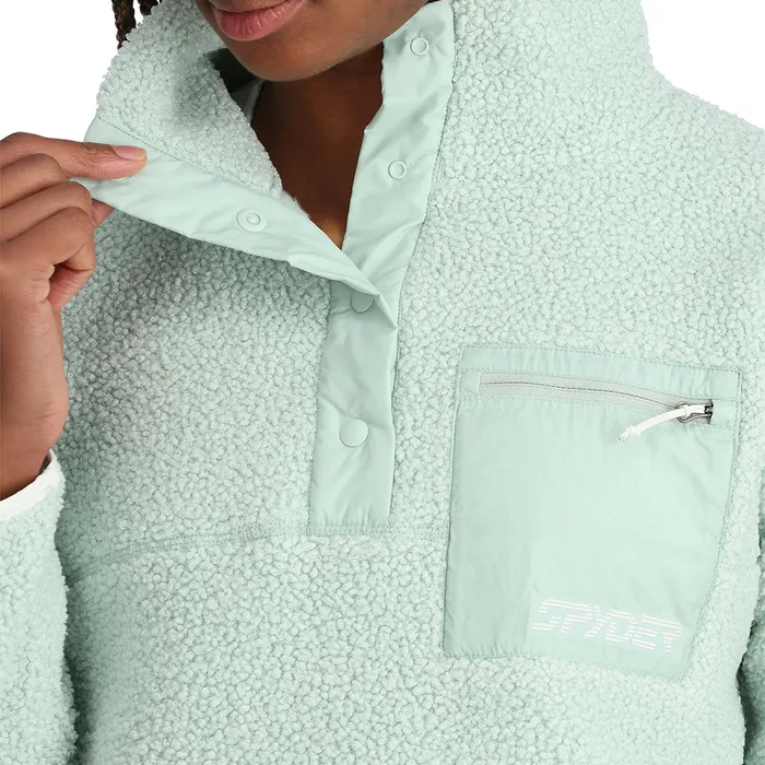 Fleece Womens Spyder Cloud Pullover 8211 Wintergreen