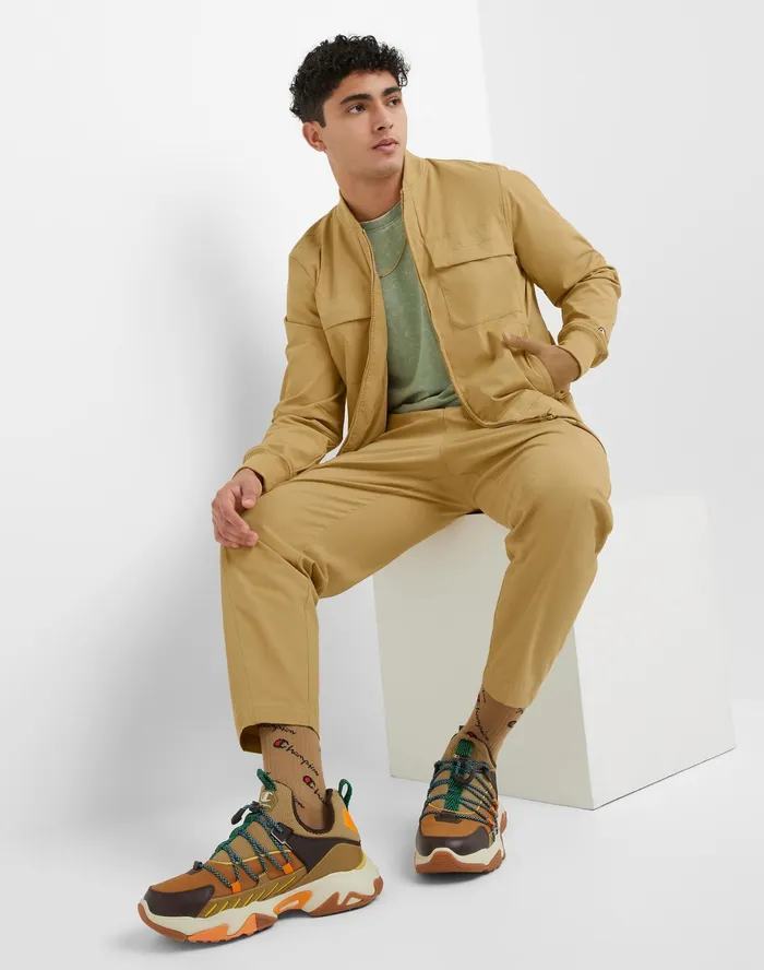Flex Lightweight Bomber Jacket Script Logo Sandrock Men Champion Jackets