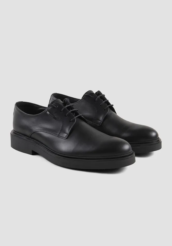 Formal Shoes Men Antony Morato Sean Derby Shoe In Leather Black