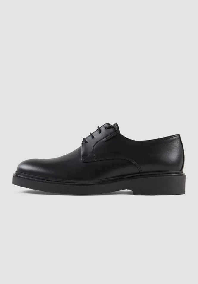 Formal Shoes Men Antony Morato Sean Derby Shoe In Leather Black