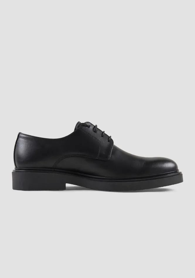 Formal Shoes Men Antony Morato Sean Derby Shoe In Leather Black