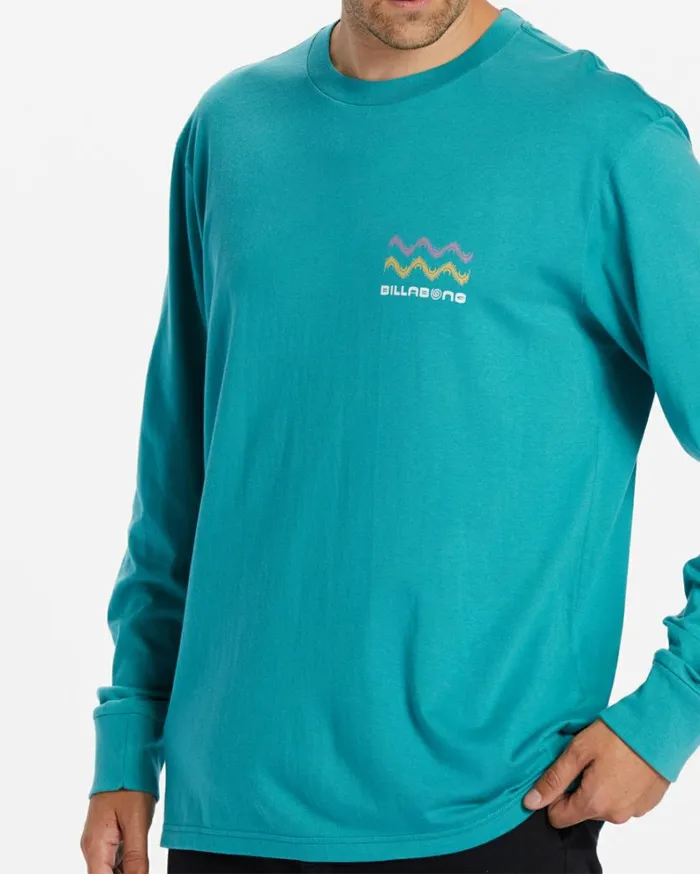 Fragment Long Sleeve TShirt Seagreen Men Billabong TShirts