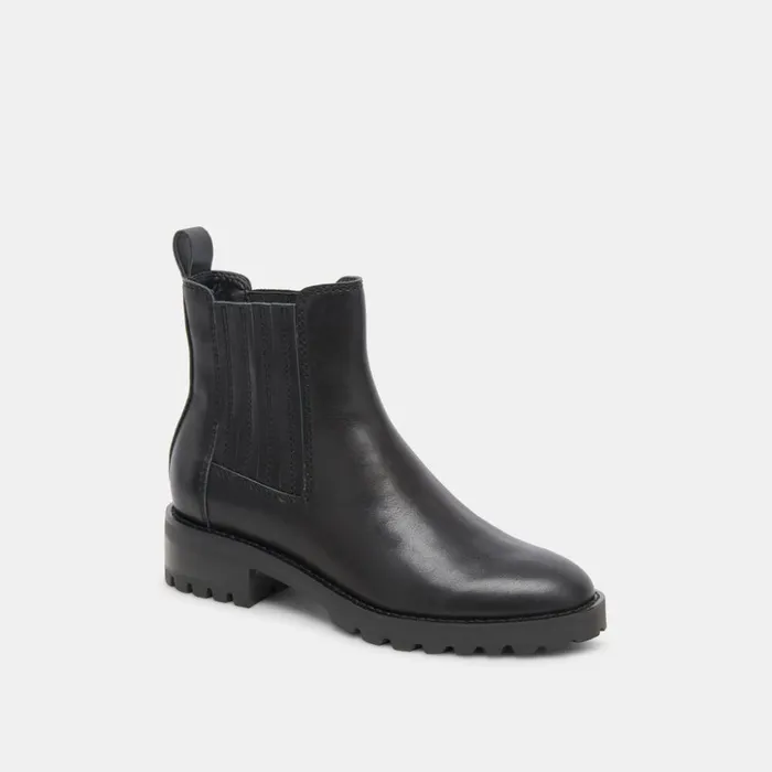 Fraya H2O Booties Black Leather Women Dolce Vita Boots and Booties