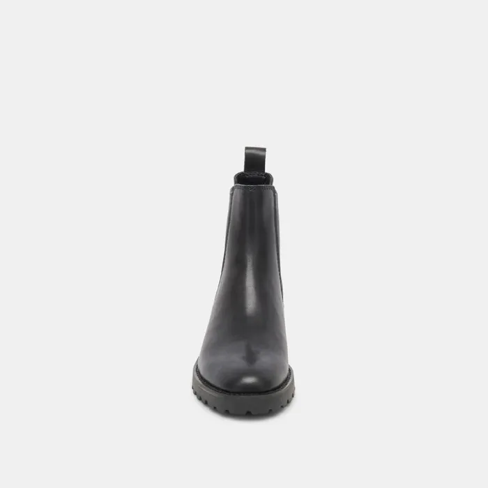 Fraya H2O Booties Black Leather Women Dolce Vita Boots and Booties