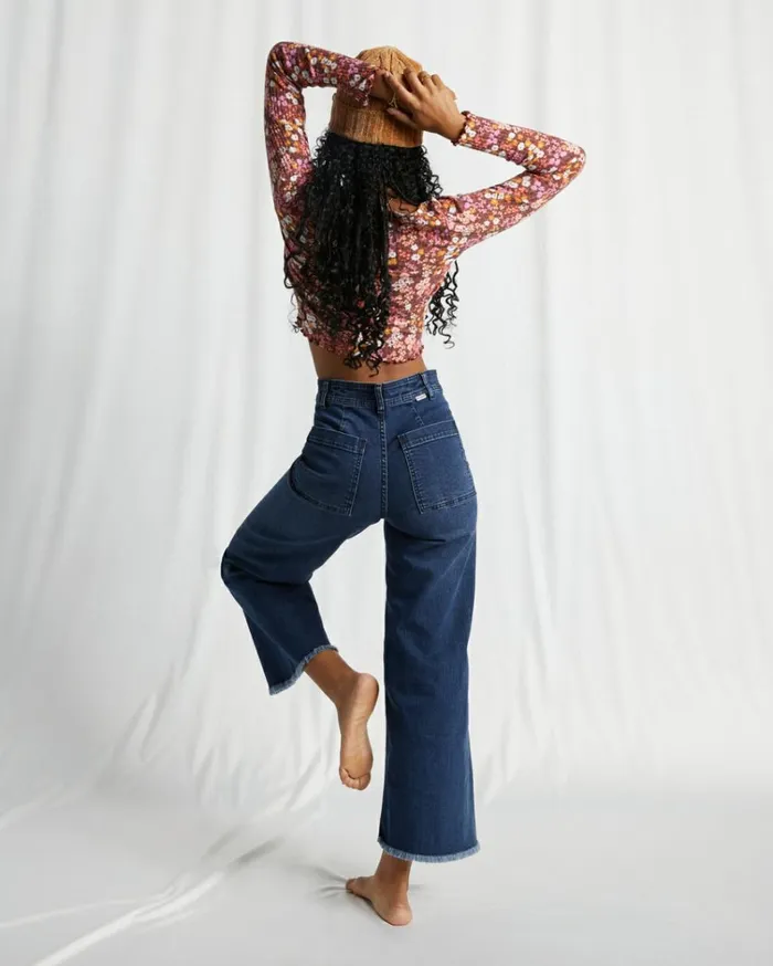 Free Fall Indigo WideLeg Jeans Night Sky Women Billabong Essentials