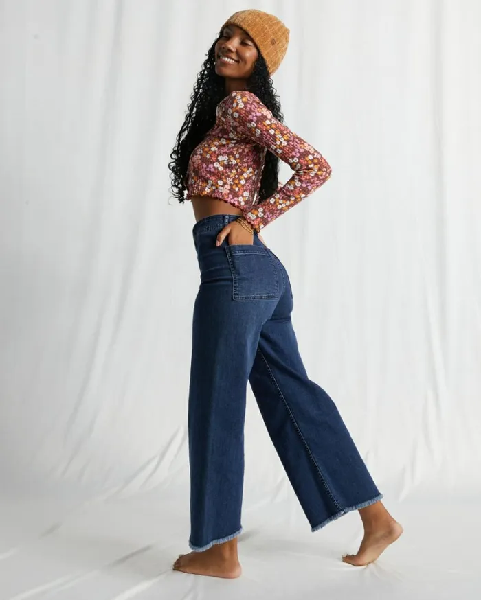 Free Fall Indigo WideLeg Jeans Night Sky Women Billabong Essentials