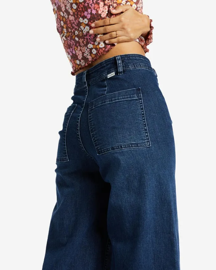Free Fall Indigo WideLeg Jeans Night Sky Women Billabong Essentials