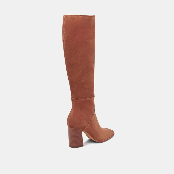 Fynn Boots Dk Brown Suede Women Dolce Vita Boots and Booties