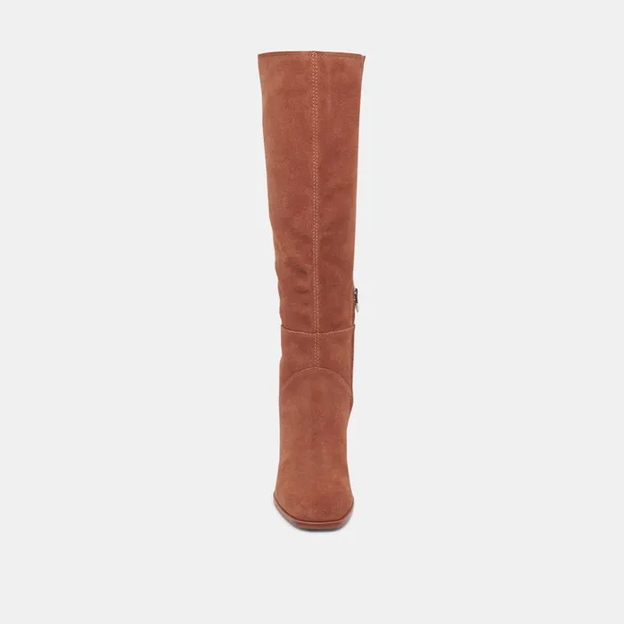 Fynn Boots Dk Brown Suede Women Dolce Vita Boots and Booties