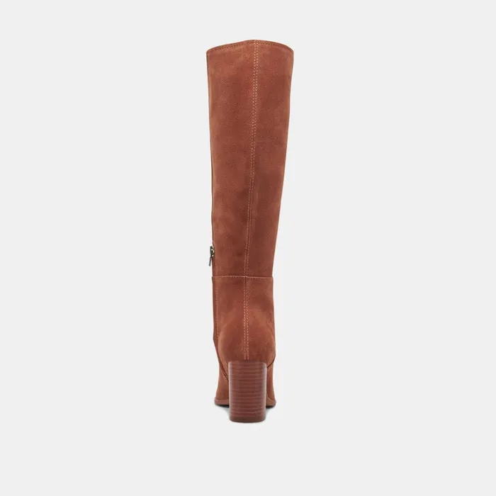 Fynn Boots Dk Brown Suede Women Dolce Vita Boots and Booties