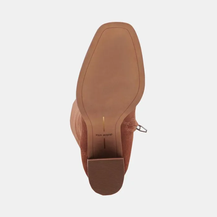Fynn Boots Dk Brown Suede Women Dolce Vita Boots and Booties