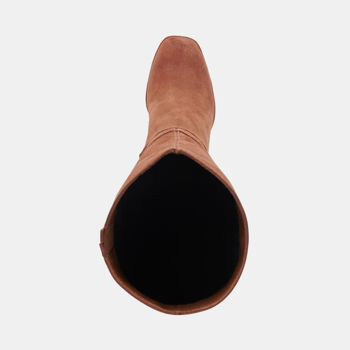 Fynn Boots Dk Brown Suede Women Dolce Vita Boots and Booties