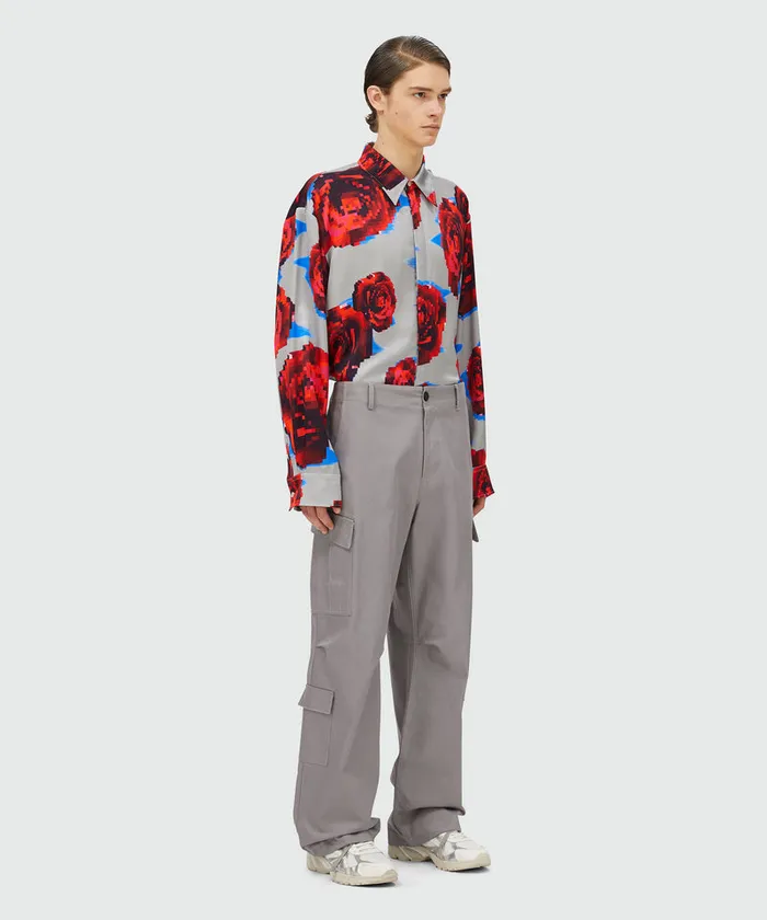 Gabardine Cotton Cargo Pants Men MSGM Pants And Shorts