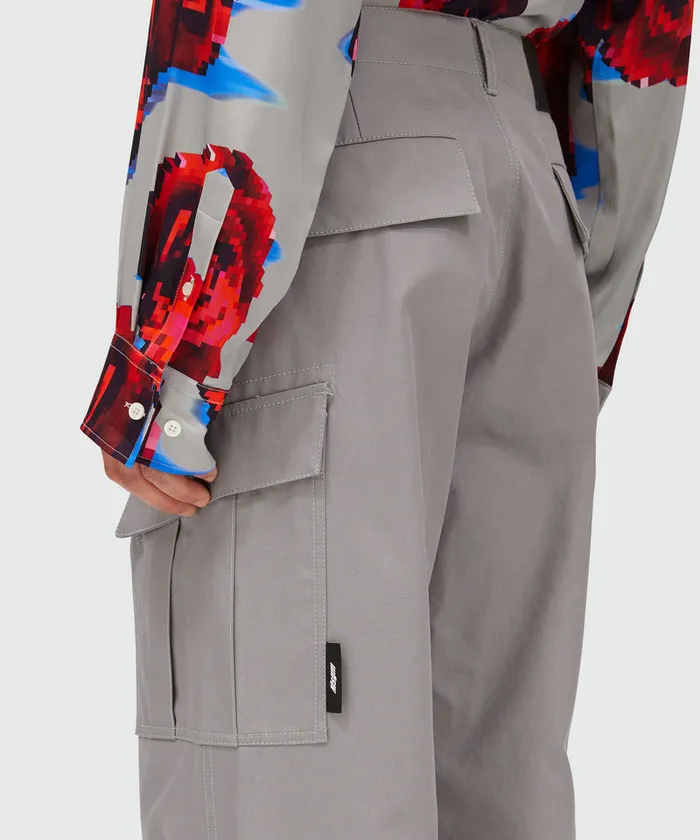 Gabardine Cotton Cargo Pants Men MSGM Pants And Shorts