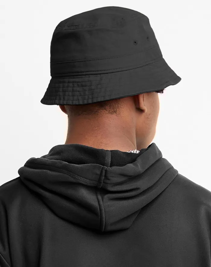Garment Washed Bucket Hat Script Black MenWomen Champion Hats