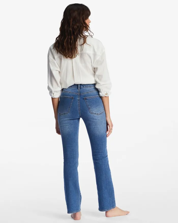Get It Straight Fit Jeans True Blue Women Billabong Pants