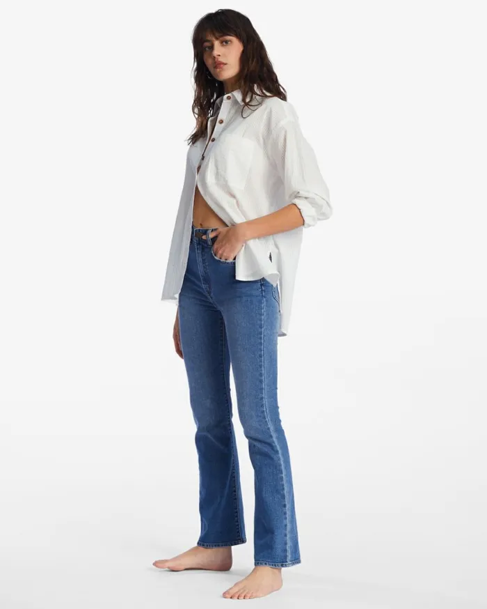 Get It Straight Fit Jeans True Blue Women Billabong Pants
